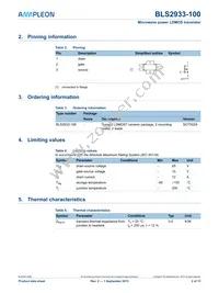 BLS2933-100 Datasheet Page 2