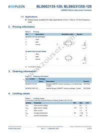 BLS6G3135-120 Datasheet Page 2