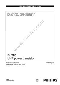 BLT80 Datasheet Cover