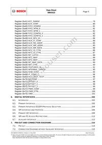 BMA423 Datasheet Page 5
