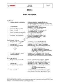 BMI055 Datasheet Page 2