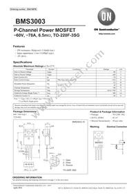 BMS3003-1E Datasheet Cover