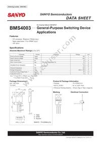 BMS4003 Datasheet Cover
