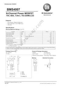 BMS4007 Datasheet Cover