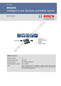 BNO055 Datasheet Cover