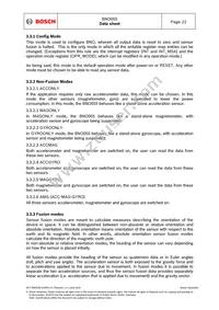 BNO055 Datasheet Page 22