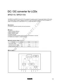 BP5311XA Datasheet Cover