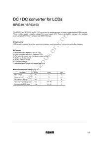 BP5319X Datasheet Cover