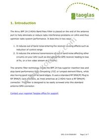 BPF.24.01 Datasheet Page 2