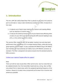 BPF.58.01 Datasheet Page 2