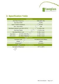 BPF.58.01 Datasheet Page 3