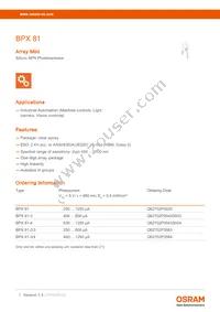 BPX 81-3/4 Datasheet Cover