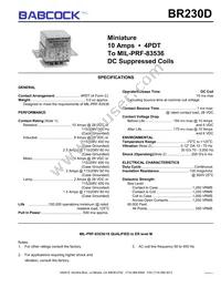 BR230D-290B2-28V-021M Datasheet Cover