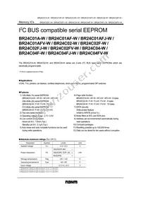 BR24C02FJ-WE2 Datasheet Cover