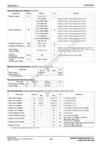 BR24G64F-3GTE2 Datasheet Page 2