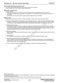 BR24S64FV-WE2 Datasheet Page 22