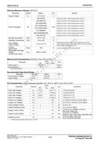 BR24T08FV-WE2 Datasheet Page 2