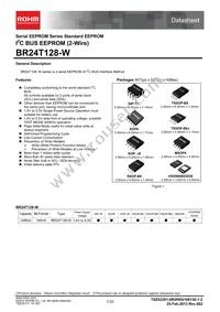 BR24T128-W Datasheet Cover