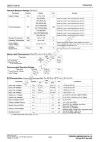 BR24T128-W Datasheet Page 2
