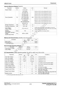 BR24T16-W Datasheet Page 2