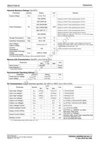 BR24T256-W Datasheet Page 2