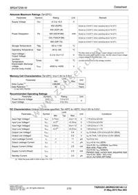 BR24T256FV-WE2 Datasheet Page 2