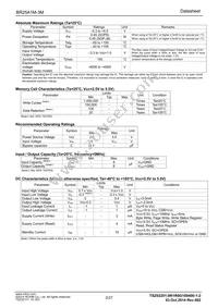 BR25A1MF-3MGE2 Datasheet Page 2