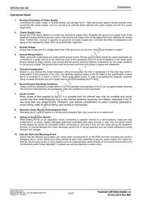 BR25A1MF-3MGE2 Datasheet Page 21