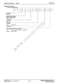 BR25S128GUZ-WE2 Datasheet Page 21