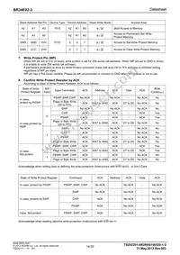 BR34E02FVT-3E2 Datasheet Page 14
