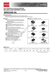 BR93G46-3A Datasheet Cover