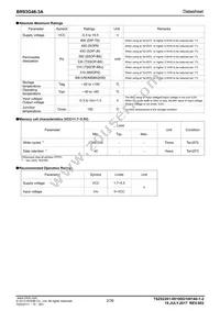 BR93G46-3A Datasheet Page 2