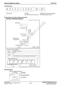 BRCA016GWZ-WE2 Datasheet Page 21