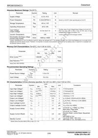 BRCB032GWZ-3E2 Datasheet Page 2