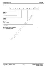 BRCD016GWZ-3E2 Datasheet Page 22