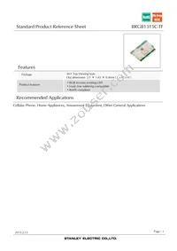 BRGB1315C-TF Datasheet Cover