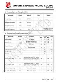 BRM-2508 Datasheet Page 3