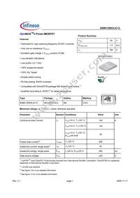 BSB012N03LX3 G Datasheet Cover