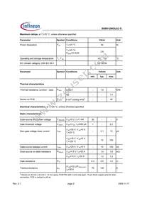 BSB012N03LX3 G Datasheet Page 2
