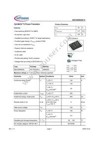 BSC020N025S G Datasheet Cover