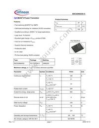 BSC029N025S G Datasheet Cover