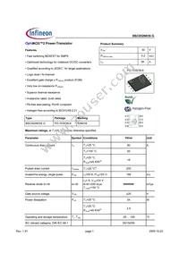 BSC052N03S G Datasheet Cover