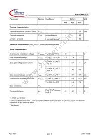 BSC079N03SG Datasheet Page 2