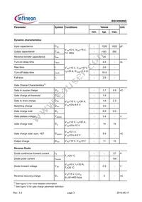BSC0908NSATMA1 Datasheet Page 3