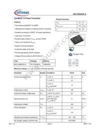 BSC106N025S G Datasheet Cover
