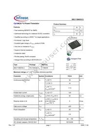 BSC119N03S G Datasheet Cover