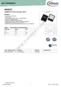 BSC13DN30NSFDATMA1 Datasheet Cover