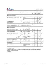 BSC152N10NSFGATMA1 Datasheet Page 2