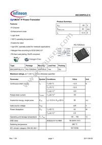 BSC200P03LSGAUMA1 Datasheet Cover