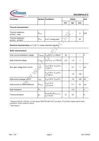 BSC200P03LSGAUMA1 Datasheet Page 2